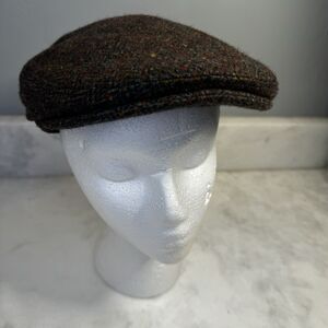 Kevin & Howlin Donegal Tweed Flat Newsboy Irish Wool Cap Size 7 Medium